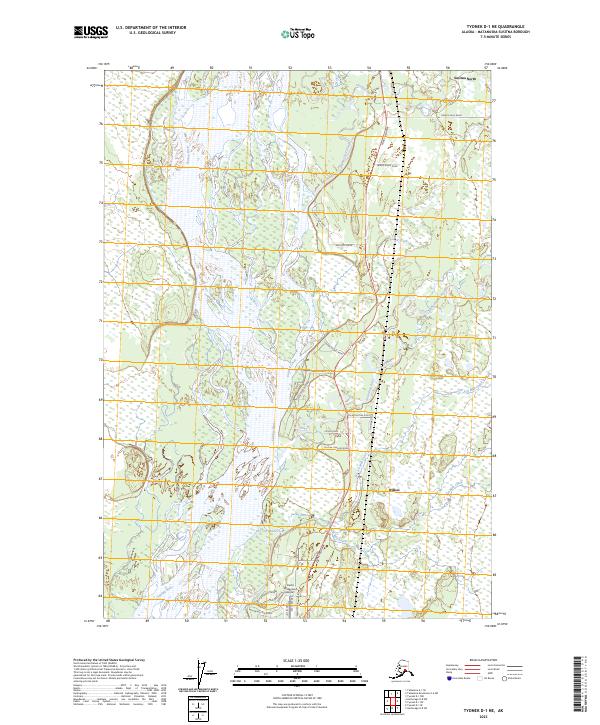 Tyonek D-1 NE 2023 topographic map thumbnail
