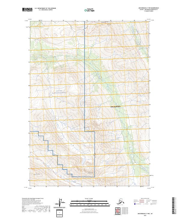 Anchorage A-7 NW topographic map thumbnail