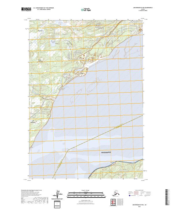 Anchorage B-8 NE topographic map thumbnail