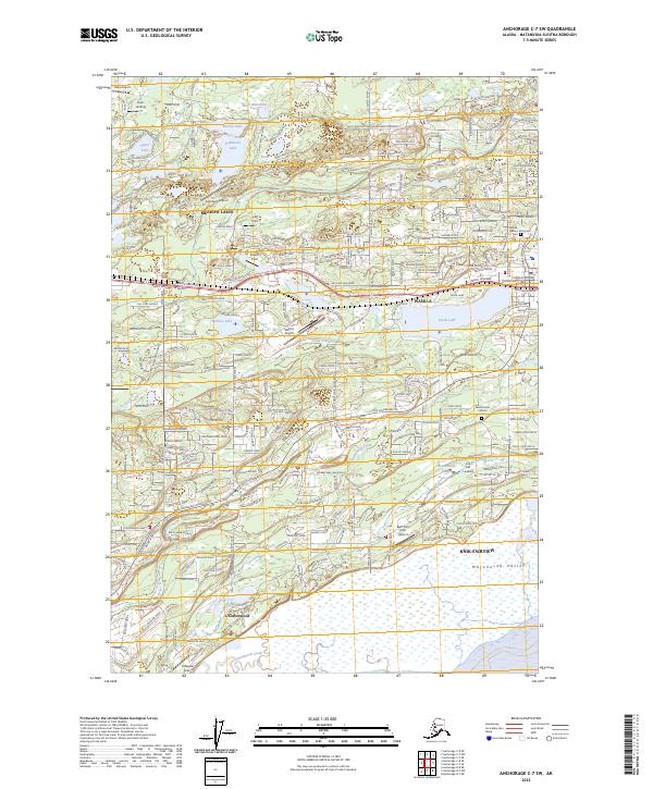 Anchorage C-7 SW topographic map thumbnail