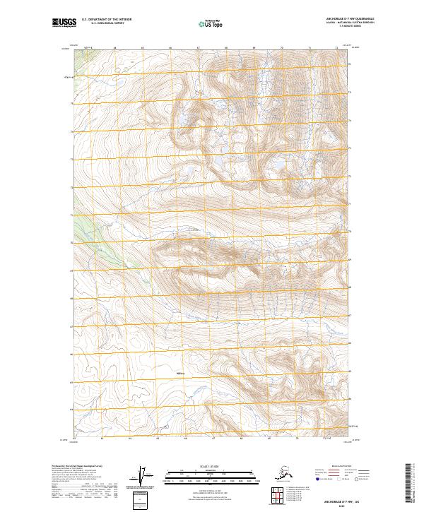 Anchorage D-7 NW topographic map thumbnail