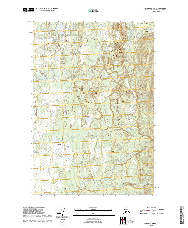 Anchorage D-8 NW topographic map thumbnail