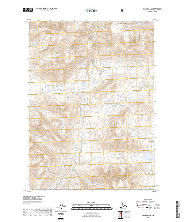 Seward B-7 SW 2023 topographic map thumbnail