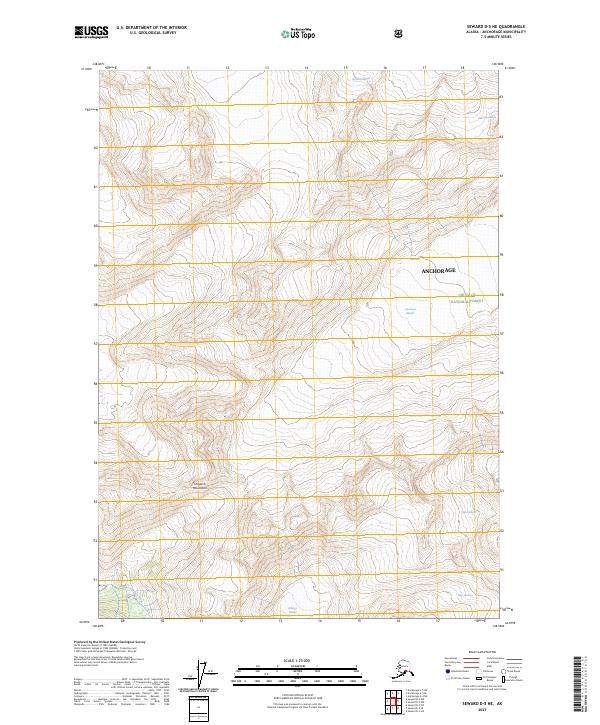 Seward D-5 NE 2023 topographic map thumbnail