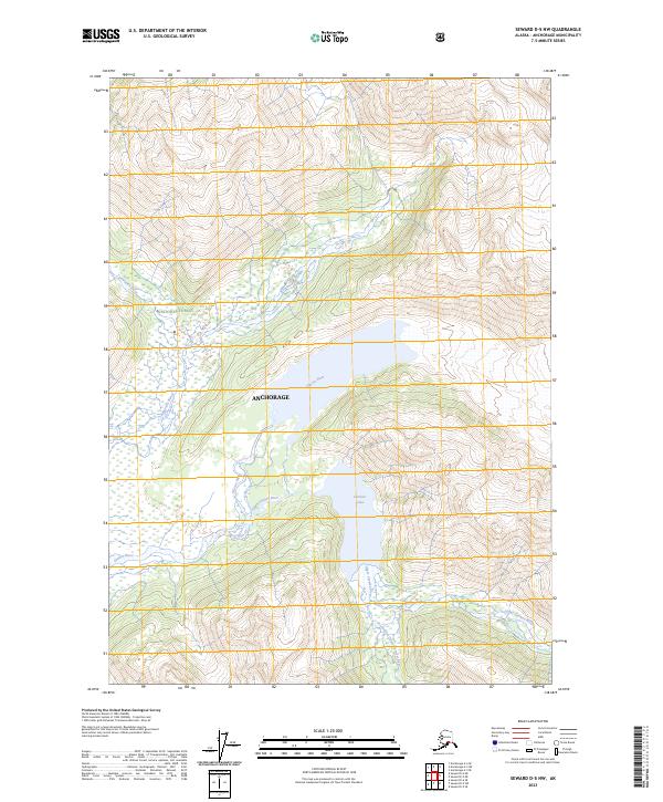 Seward D-5 NW 2023 topographic map thumbnail