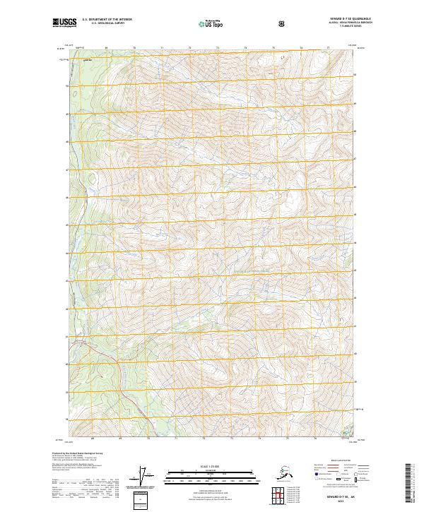 Seward D-7 SE 2023 topographic map thumbnail