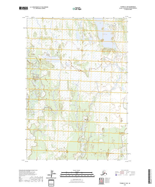 Tyonek D-1 NW 2023 topographic map thumbnail