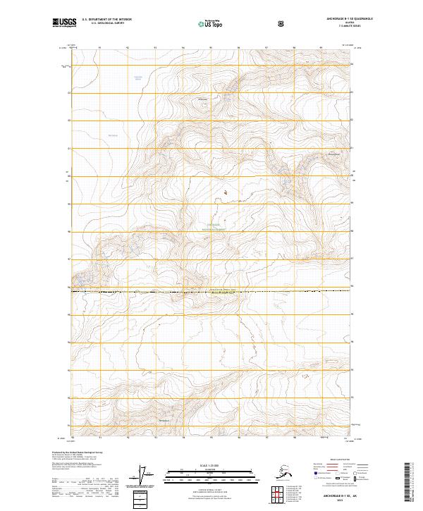 Anchorage B-1 SE topographic map thumbnail