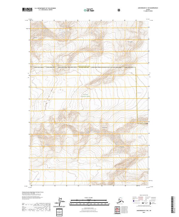 Anchorage B-1 SW topographic map thumbnail