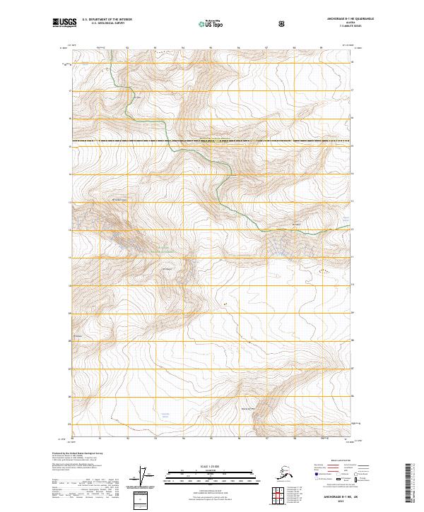 Anchorage B-1 NE topographic map thumbnail