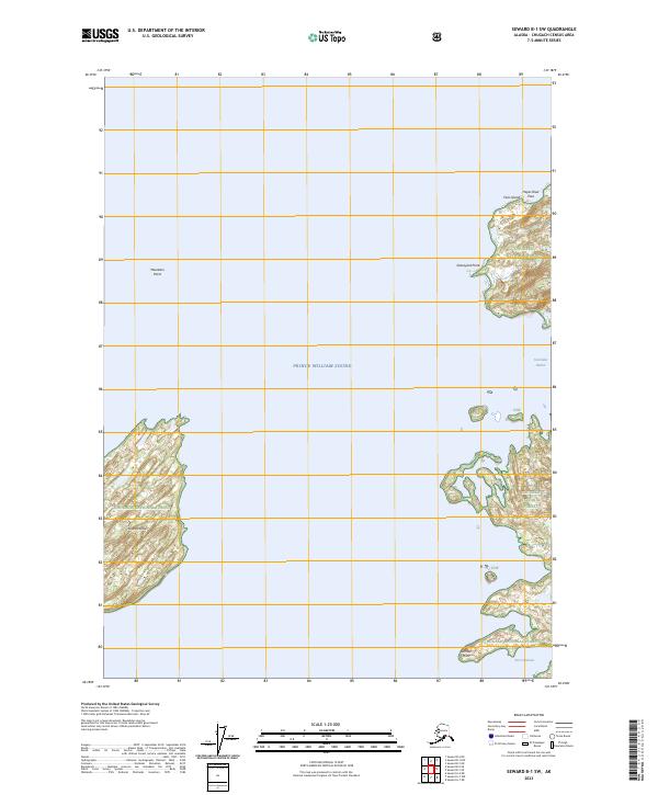 Seward B-1 SW topographic map thumbnail