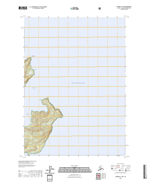 Seward C-1 NW topographic map thumbnail