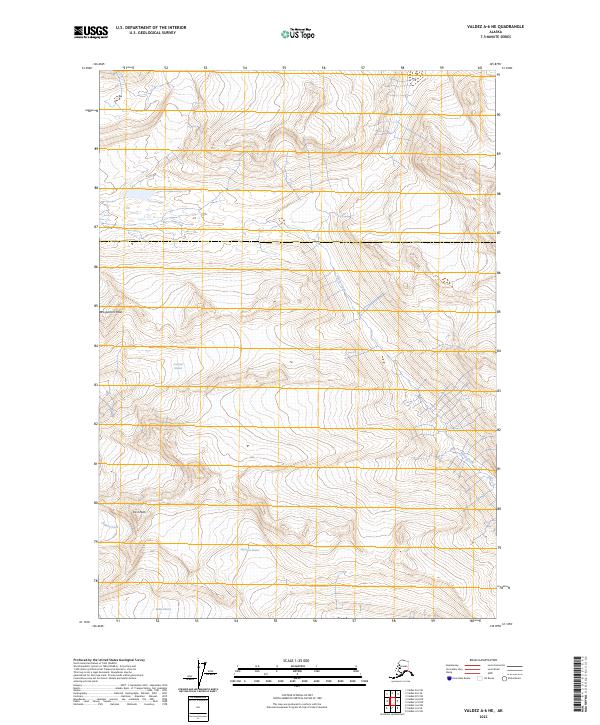 Valdez A-6 NE topographic map thumbnail