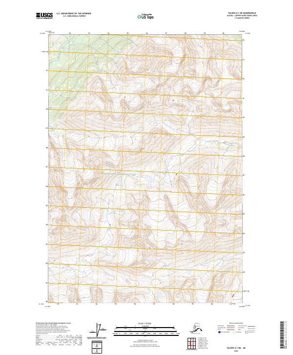 Valdez A-1 NE topographic map thumbnail