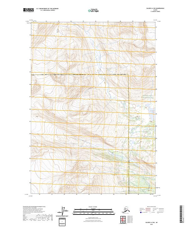 Valdez A-2 NE topographic map thumbnail