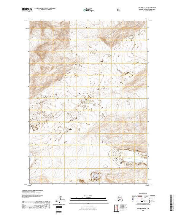 Valdez A-8 NW topographic map thumbnail