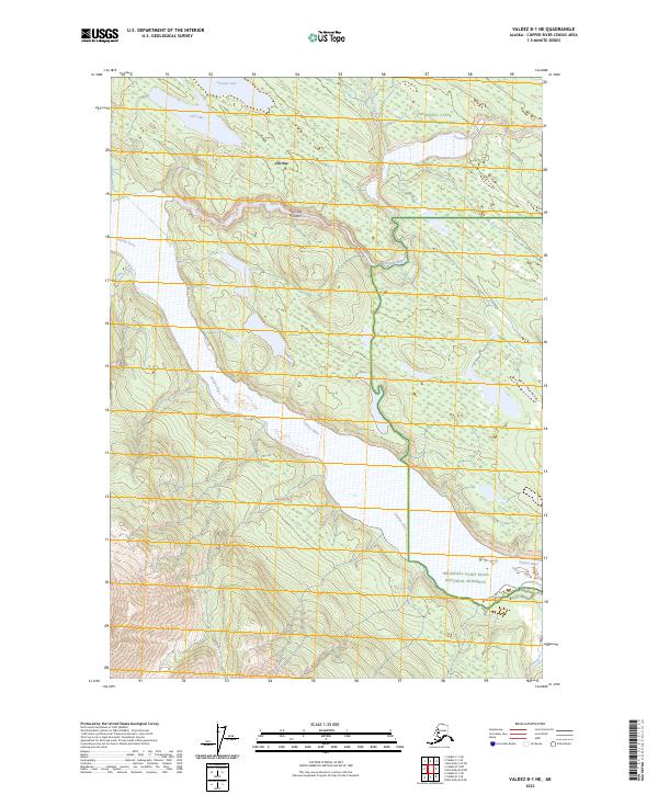 Valdez B-1 NE topographic map thumbnail