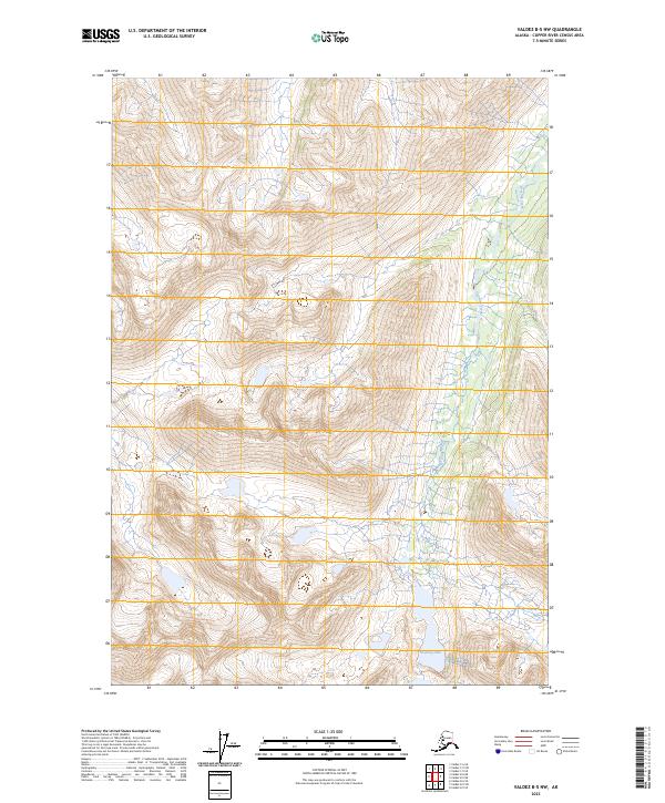 Valdez B-5 NW topographic map thumbnail