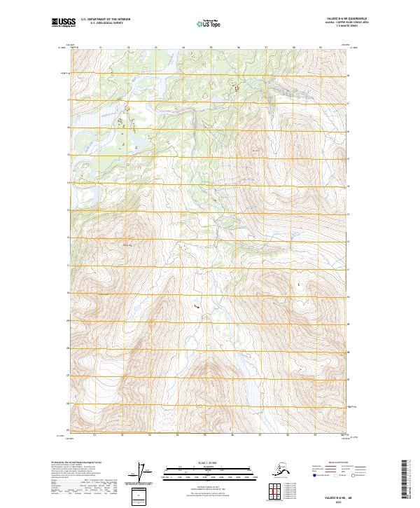 Valdez B-6 NE topographic map thumbnail