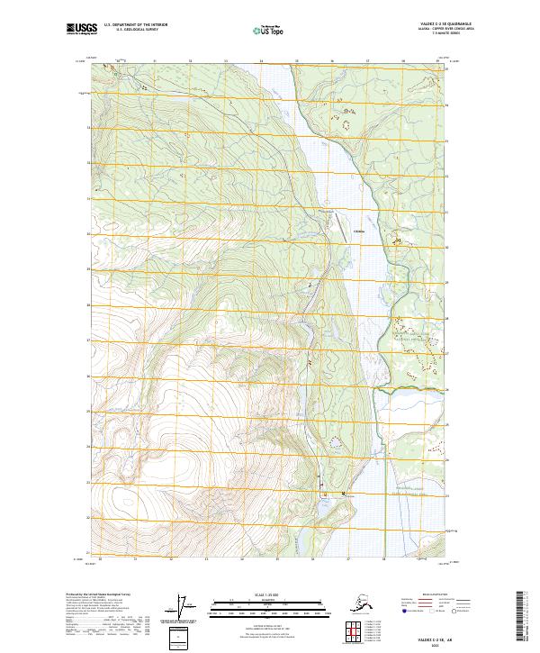 Valdez C-2 SE topographic map thumbnail