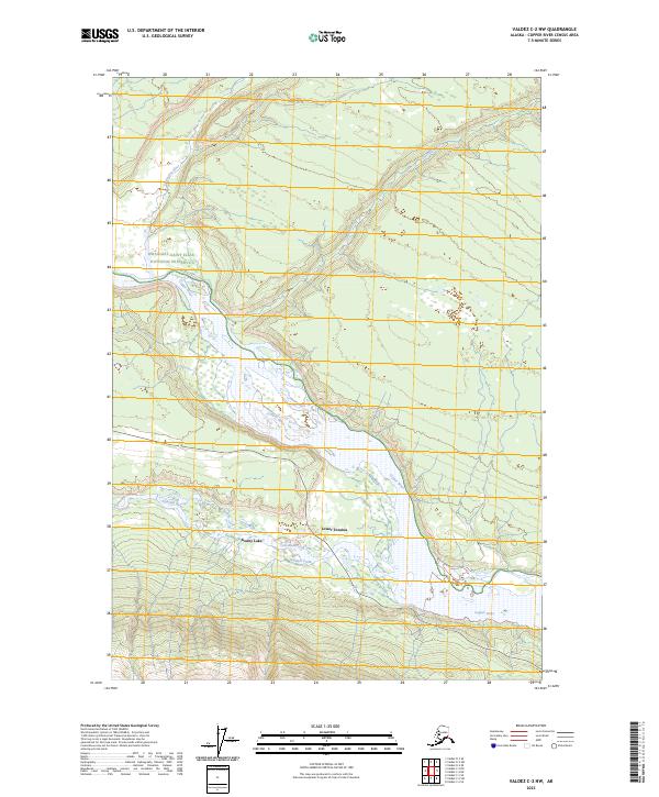 Valdez C-2 NW topographic map thumbnail