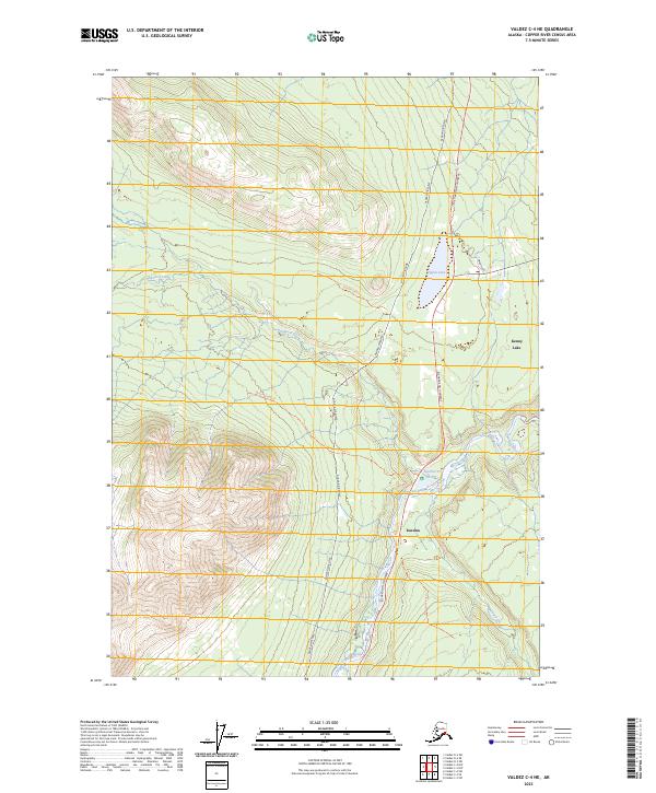 Valdez C-4 NE topographic map thumbnail