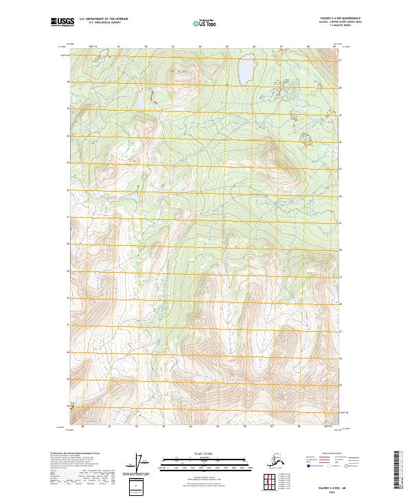 Valdez C-4 NW topographic map thumbnail