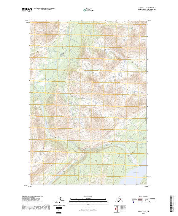 Valdez C-5 SE topographic map thumbnail