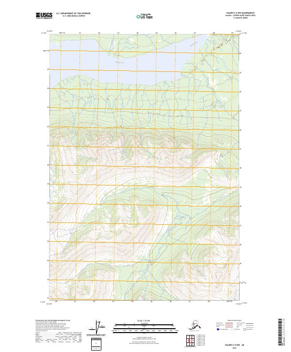 Valdez C-5 NW topographic map thumbnail