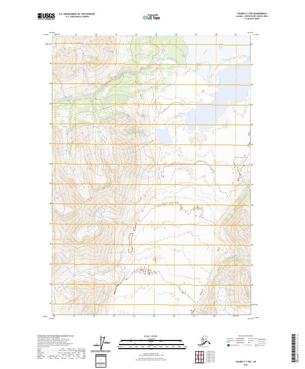 Valdez C-7 NW topographic map thumbnail