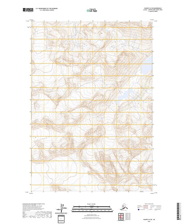 Valdez C-8 SE topographic map thumbnail