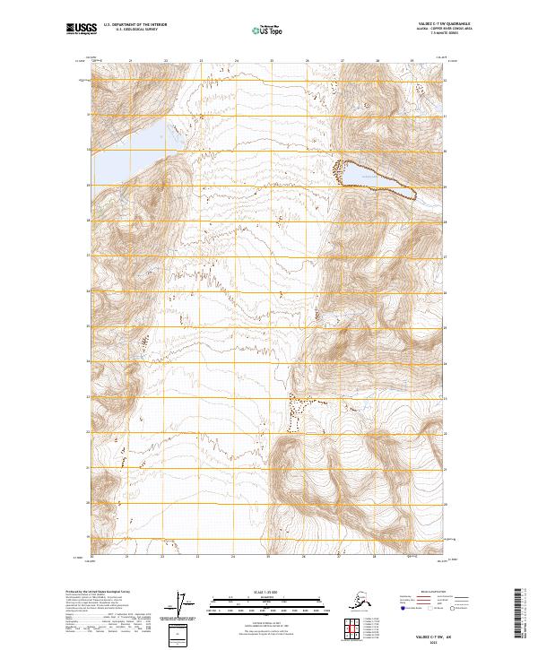 Valdez C-7 SW topographic map thumbnail