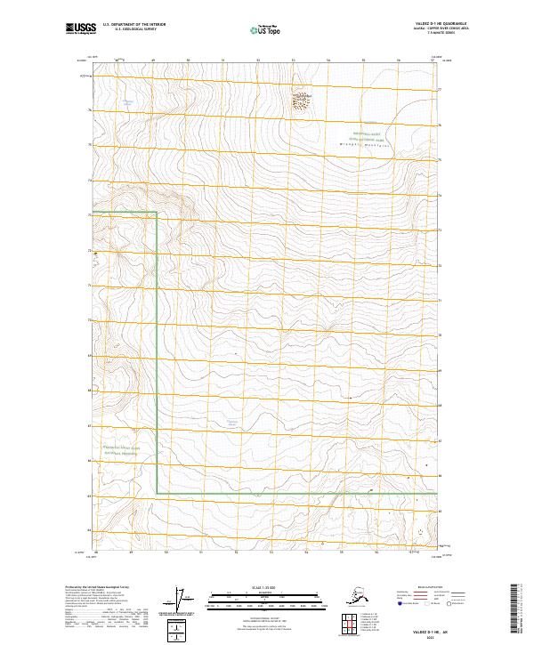 Valdez D-1 NE topographic map thumbnail