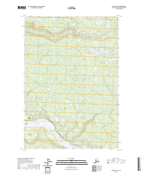 Valdez D-3 SE topographic map thumbnail