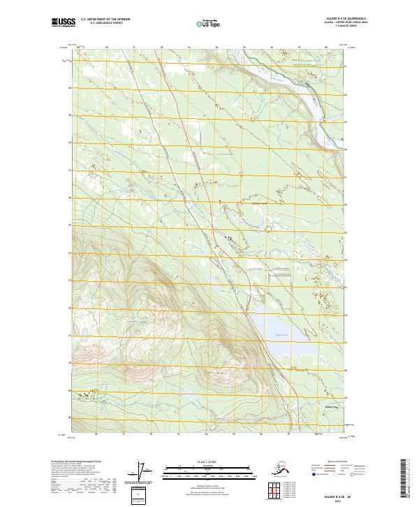 Valdez D-4 SE topographic map thumbnail