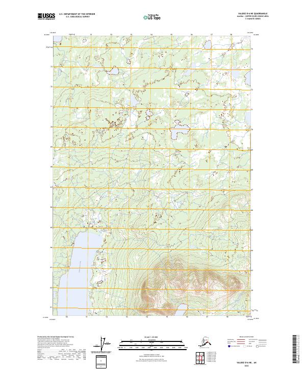 Valdez D-6 NE topographic map thumbnail