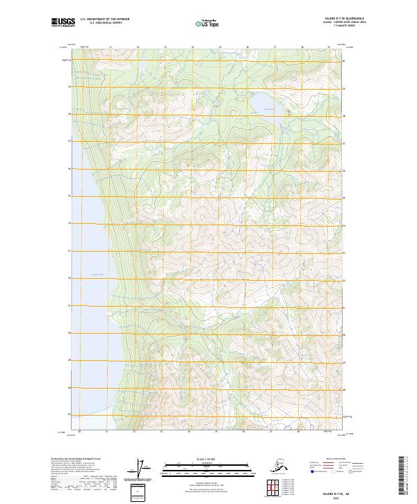 Valdez D-7 SE topographic map thumbnail
