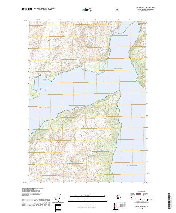 Anchorage A-4 SE topographic map thumbnail