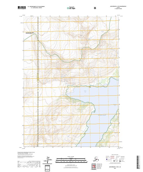 Anchorage A-4 SW topographic map thumbnail