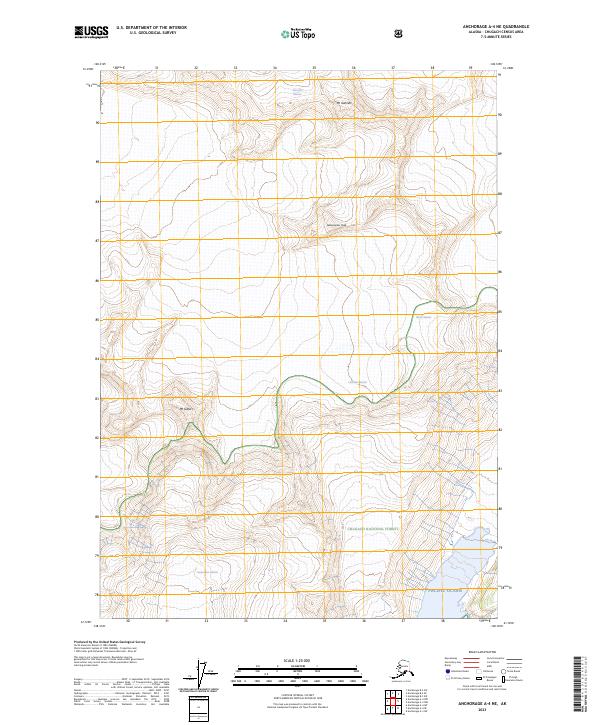 Anchorage A-4 NE topographic map thumbnail