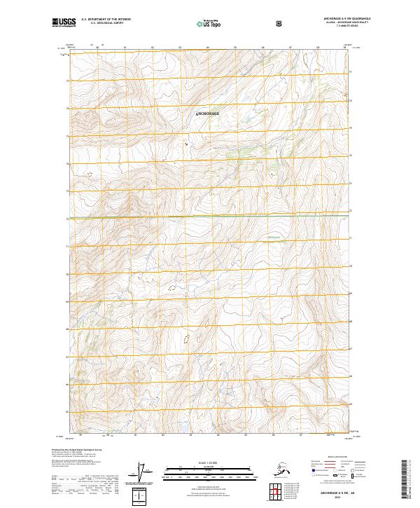 Anchorage A-5 SW topographic map thumbnail