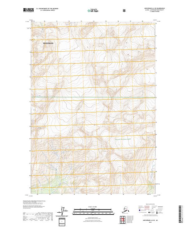 Anchorage A-6 SE topographic map thumbnail
