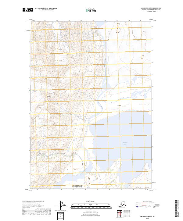 Anchorage B-5 SE topographic map thumbnail