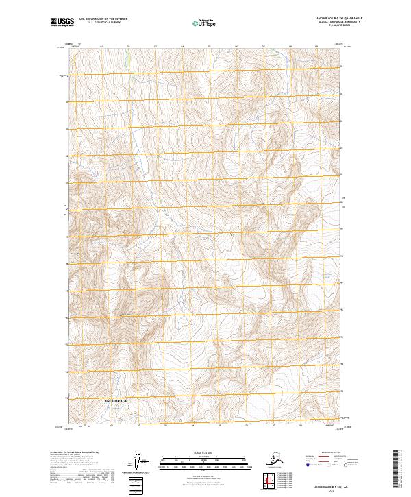 Anchorage B-5 SW topographic map thumbnail