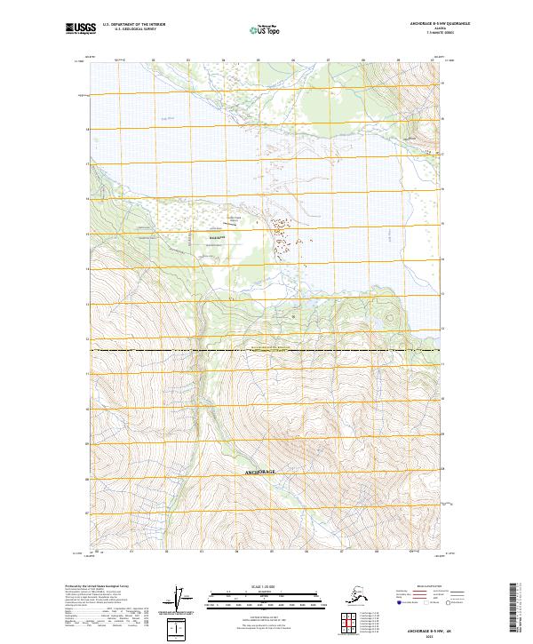 Anchorage B-5 NW topographic map thumbnail