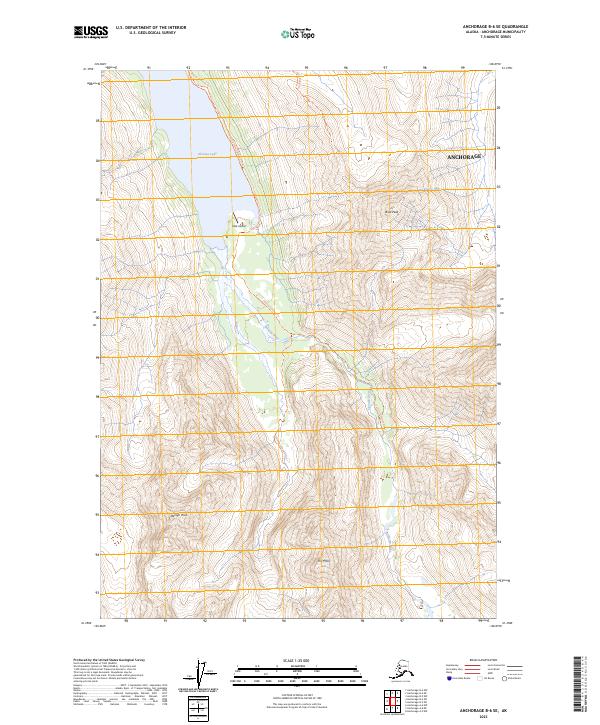 Anchorage B-6 SE topographic map thumbnail