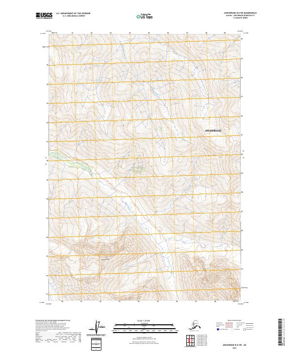 Anchorage B-6 SW topographic map thumbnail