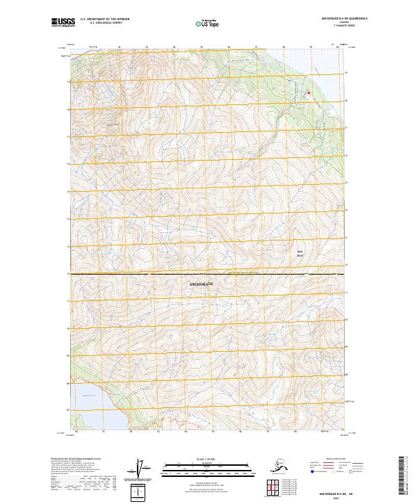Anchorage B-6 NE topographic map thumbnail