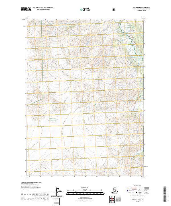 Seward A-8 NE topographic map thumbnail