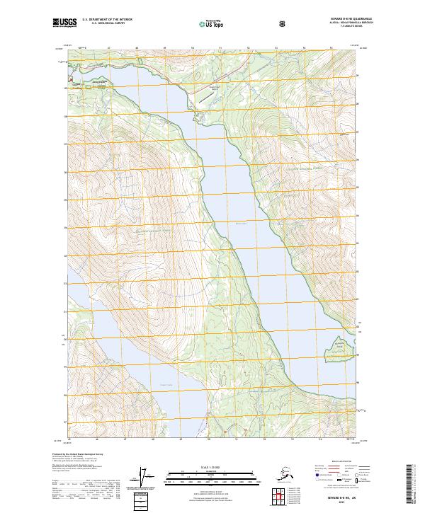 Seward B-8 NE topographic map thumbnail